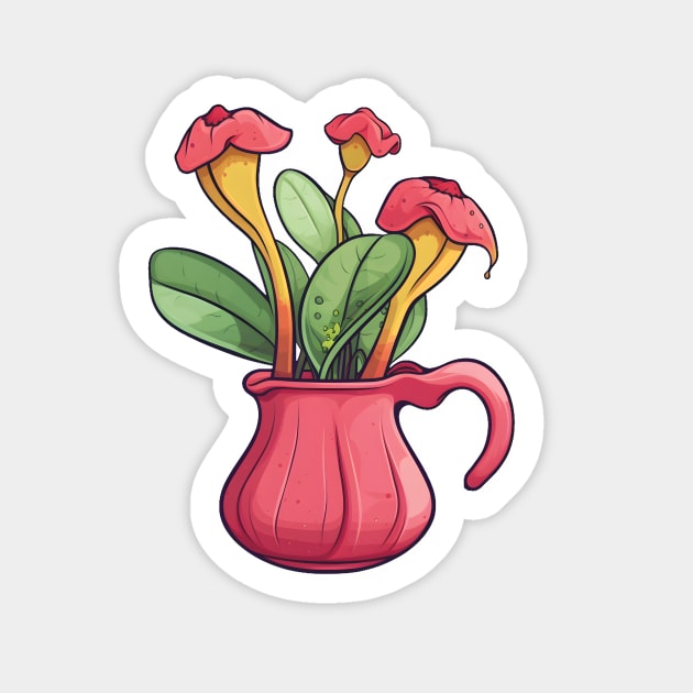 Punny "Pitcher Plant" Sticker by HoyasYourDaddy